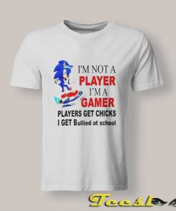 I'm Not a Player I'm A Gamer Sonic shirt