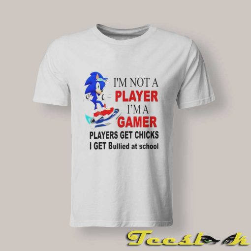 I'm Not a Player I'm A Gamer Sonic shirt