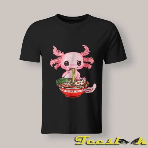 Ramen Axolotl Kawaii T shirt