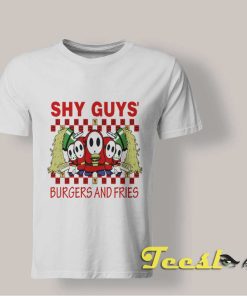 Shy Guys Burgers and Fries Tee shirt