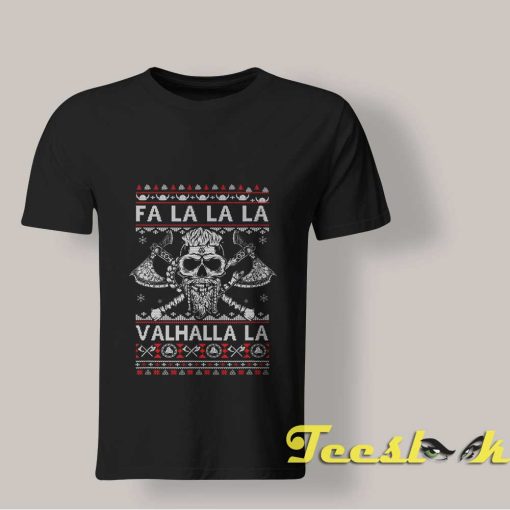 Falalala Valhalla Christmas T shirt