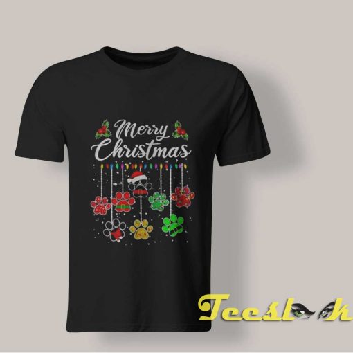 Santa Paws Christmas T shirt
