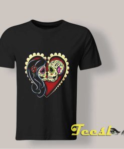Valentine's Day Skull Hearts T-shirt