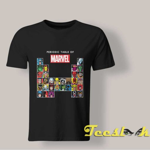 Marvel Periodic Table shirt