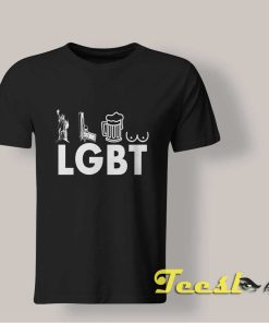 LGBT Liberty Guns Beer Tits Funny T shirt
