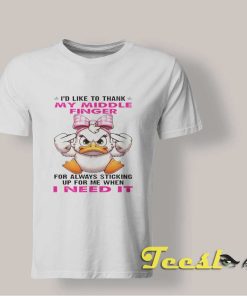 Duck Middle Finger shirt